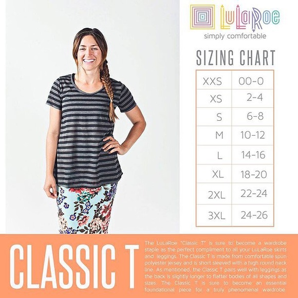 LuLaRoe Classic Tee, Large, NWT - Picture 2 of 2